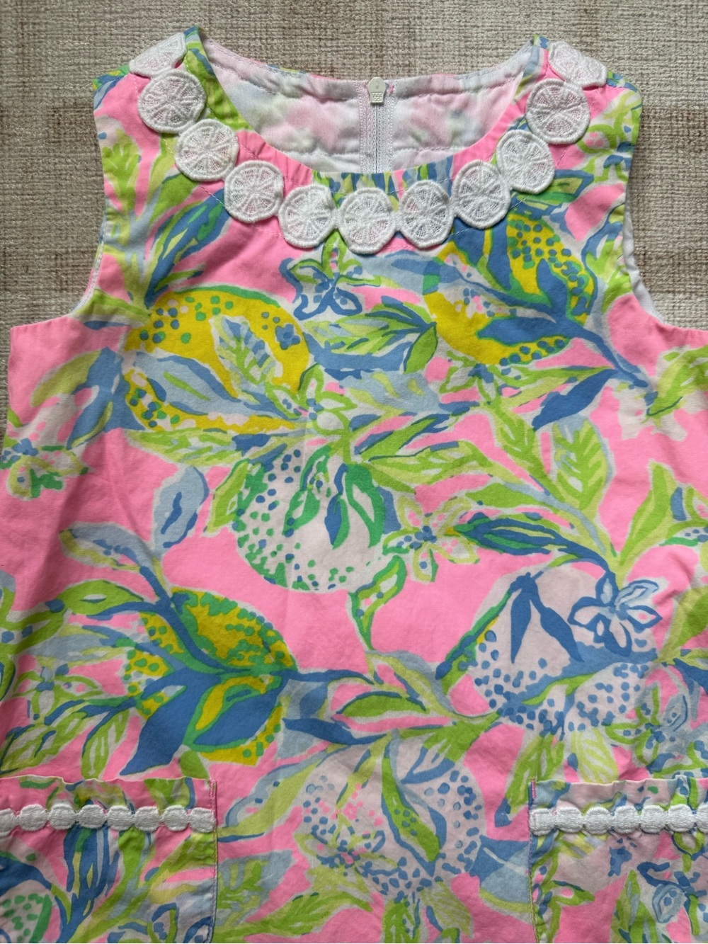 Lilly Pulitzer Toddler Pink Multicolor Floral Shift Dress - Picture 2 of 4
